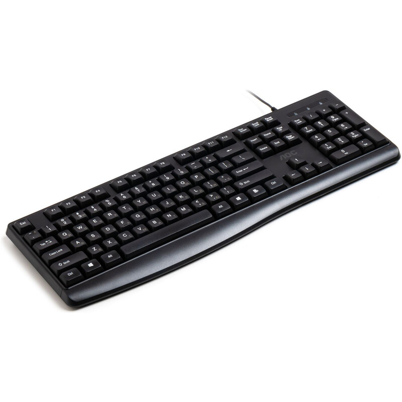 Клавiатура AOC KB120B USB UA Black (KB120B/97)