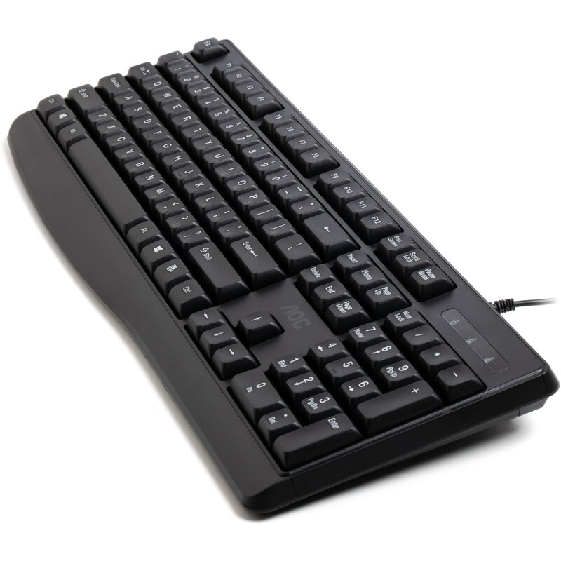 Клавiатура AOC KB120B USB UA Black (KB120B/97)