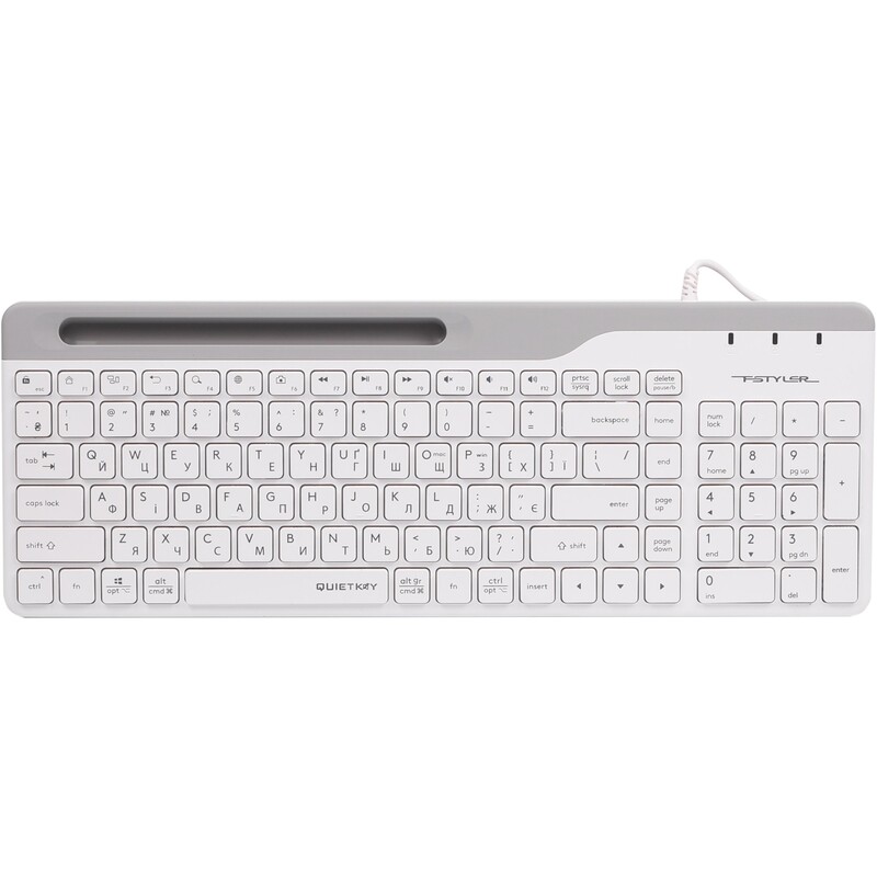 Клавiатура A4Tech FK25 USB White