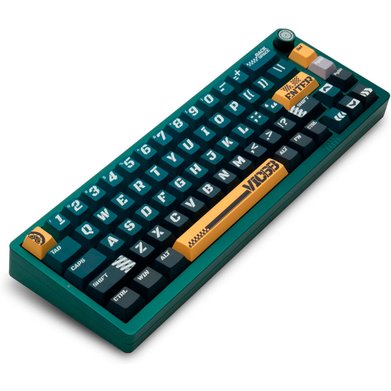 Клавiатура Thunderobot VIC68 TTC Ultra RGB King Magnetic Switch USB Parrot Green
