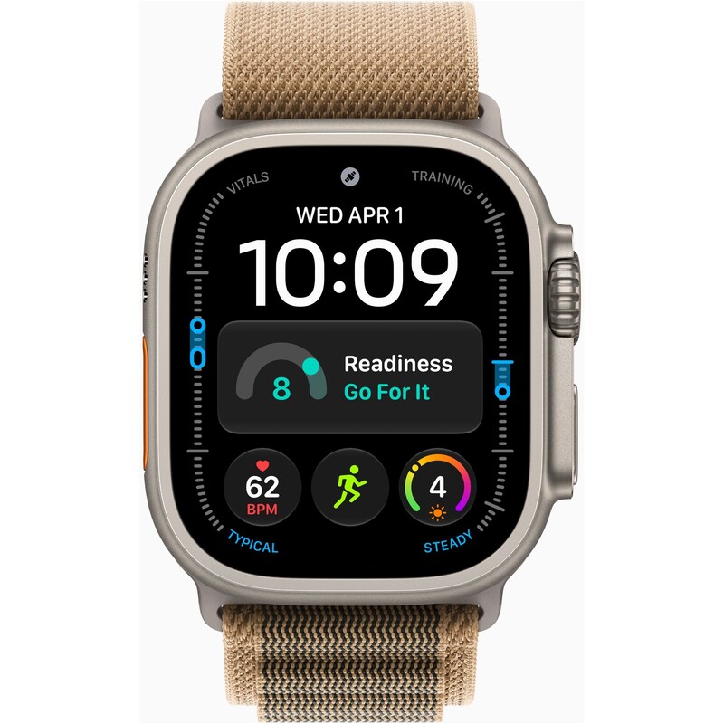 Смарт-годинник Apple Watch Ultra 4 GPS + Cellular 49mm Natural Titanium Case with Desert Alpine Loop - Large (MJAG4QI/A)