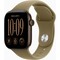 Фото - Смарт-годинник Apple Watch Series 12 GPS 42mm Dark Bronze Aluminium Case with Olive Sport Band - S/M (MJEF4RK/A) | click.ua