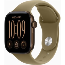 Смарт-годинник Apple Watch Series 12 GPS 42mm Dark Bronze Aluminium Case with Olive Sport Band - S/M (MJEF4RK/A)