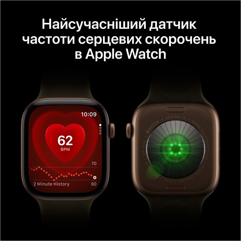 Смарт-годинник Apple Watch Series 12 GPS 46mm Space Grey Aluminium Case with Navy Blue Sport Band - S/M (MJEH4RK/A)