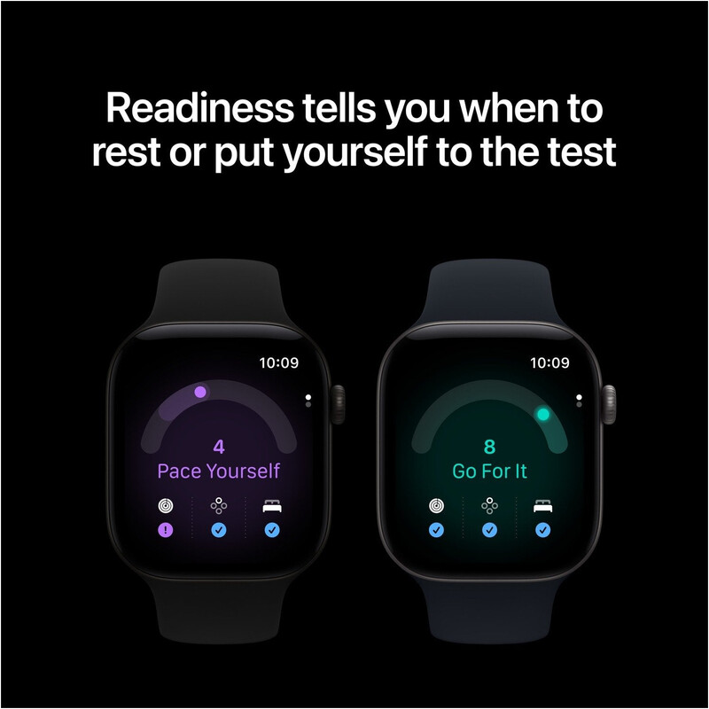 Смарт-годинник Apple Watch Series 12 GPS 46mm Black Aluminium Case with Black Sport Band - S/M (MJEK4RK/A)