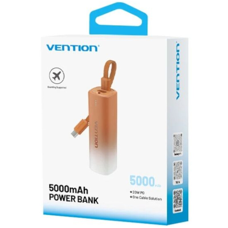 Універсальна мобільна батарея Vention 5000mAh 20W Gold (FHWJ0)