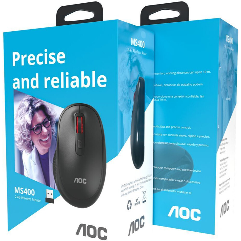 Миша бездротова AOC MS400B Black