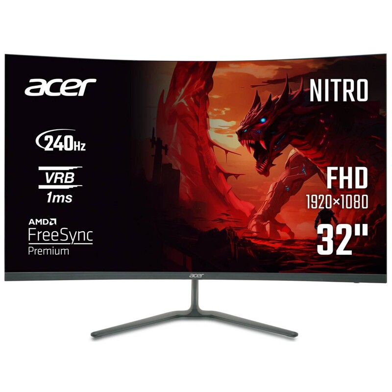 Монітор Acer 31.5" ED320QW0bmiipx (UM.JE0EE.005) VA Black 240Hz