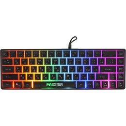 Клавiатура Maxxter KBG-C03BUL-UA Black