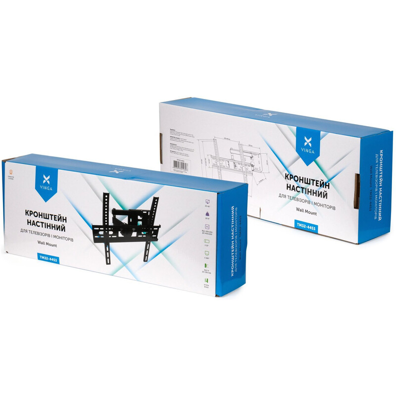 Кронштейн Vinga TM32-4453 Black (VESA400х400)