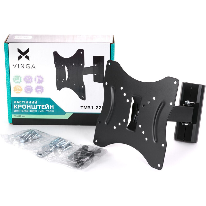 Кронштейн Vinga TM31-2251 Black (VESA200х200)