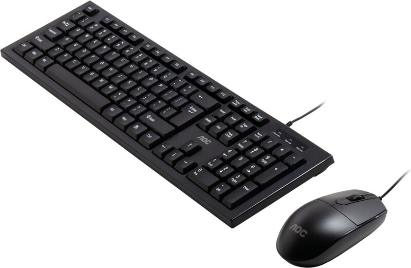 Комплект (клавіатура, миша) AOC KM160B USB UA Black (KM160B/97)