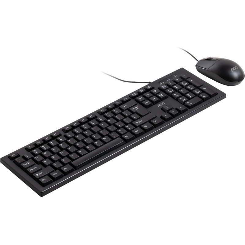 Комплект (клавіатура, миша) AOC KM160B USB UA Black (KM160B/97)
