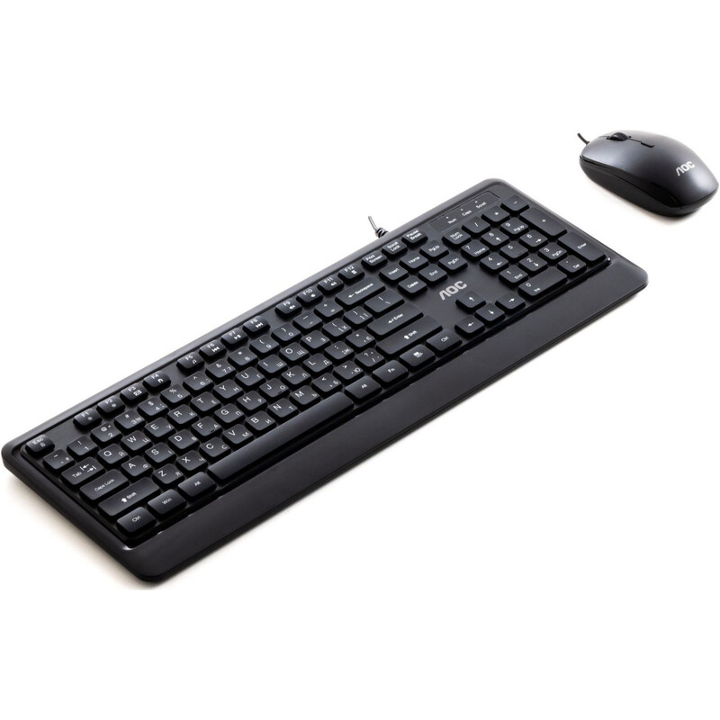 Комплект (клавіатура, миша) AOC KM220B USB UA Black (KM220B/97)