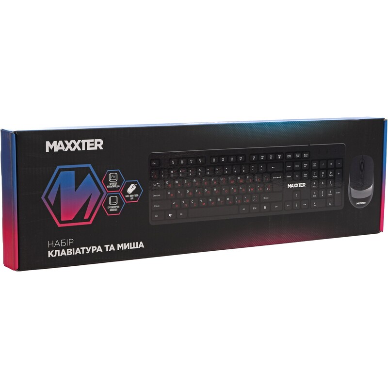 Комплект (клавиатура, мышь) Maxxter KMS-CM-03-UA