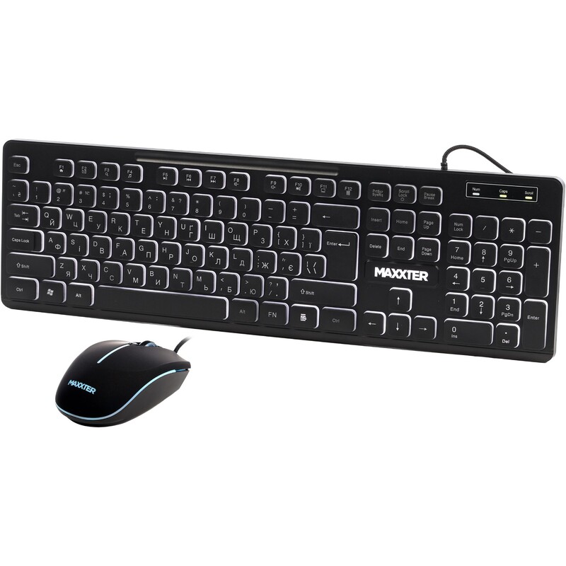 Комплект (клавиатура, мышь) Maxxter KMS-CM-04UL-UA