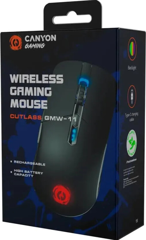 Миша бездротова Canyon Cutlass Wireless USB Black (CND-SGMW11B)