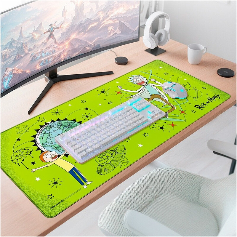 Iгрова поверхня Warner Brothers Rick and Morty Dimension C-137 XL (FWBMPRMORGREE25XL)