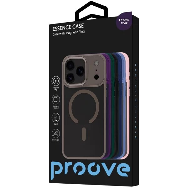 Чехол-накладка Proove Essence Case with Magnetic Ring для Apple iPhone 17 Air Deep Purple (PCECIP17AR04)