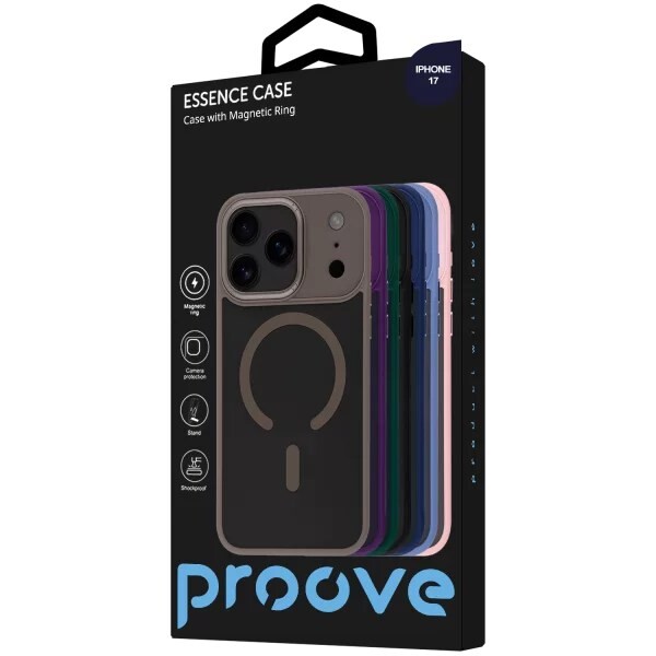 Чохол-накладка Proove Essence Case with Magnetic Ring для Apple iPhone 17 Midnight Blue (PCECIP170008)