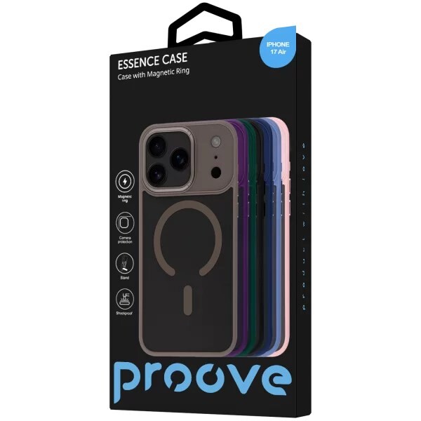 Чехол-накладка Proove Essence Case with Magnetic Ring для Apple iPhone 17 Air Sierra Blue (PCECIP17AR11)