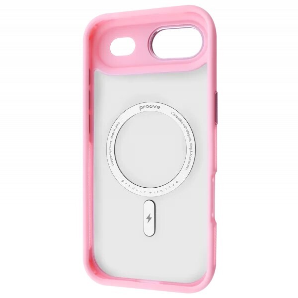Чехол-накладка Proove Clear Essence Case with Magnetic Ring для Apple iPhone 17 Air Pink Sand (PCCEIP17AR28)