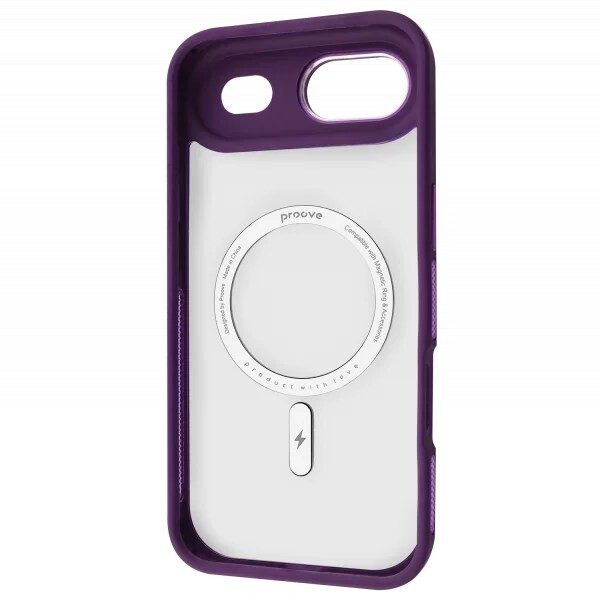 Чохол-накладка Proove Clear Essence Case with Magnetic Ring для Apple iPhone 17 Air Deep Purple (PCCEIP17AR04)