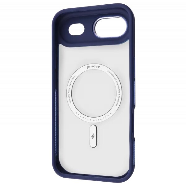 Чохол-накладка Proove Clear Essence Case with Magnetic Ring для Apple iPhone 17 Air Midnight Blue (PCCEIP17AR08)