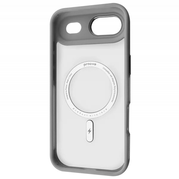 Чехол-накладка Proove Clear Essence Case with Magnetic Ring для Apple iPhone 17 Air Gray (PCCEIP17AR05)