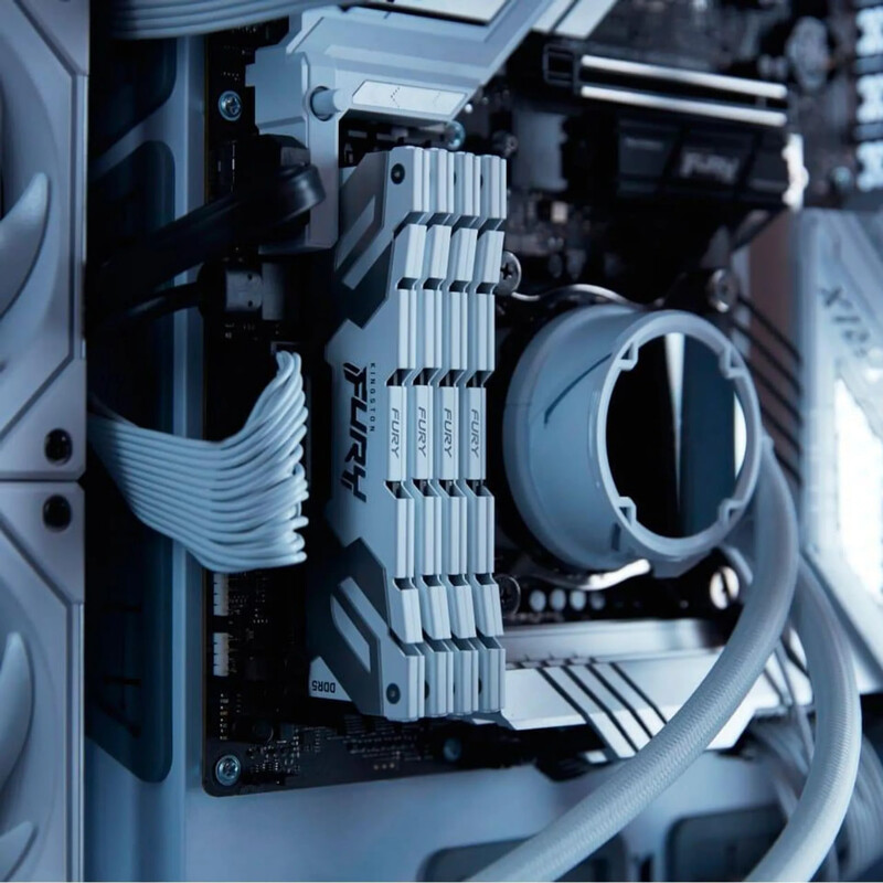 Модуль пам`ятi DDR5 16GB/8000 Kingston Fury Renegade White (KF580C38RW-16)