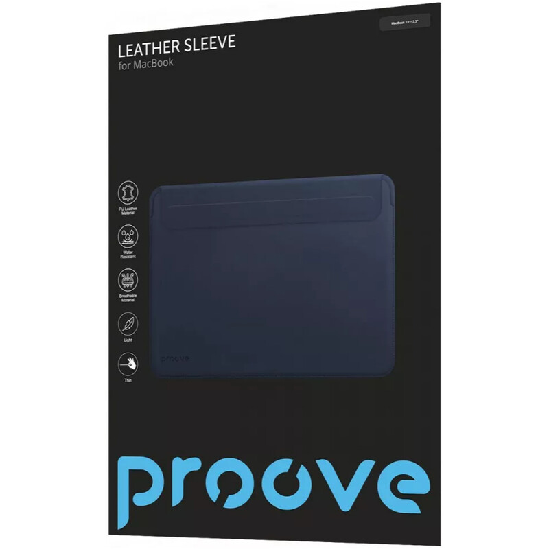 Чехол для ноутбука Proove Leather Sleeve для Apple MacBook 13"/13.3" Blue (PCLSMB131312)