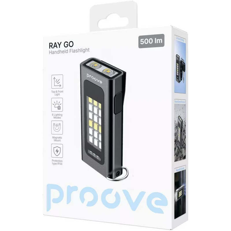 Ліхтар Proove Ray Go 500lm Gray (FLRG05010003)