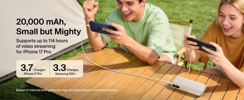 Універсальна мобільна батарея Belkin UltraCharge 20000mAh 45W Sand (BPB030HQSA)