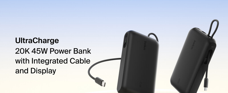 Универсальная мобильная батарея Belkin UltraCharge 20000mAh 45W Black (BPB030HQBK)