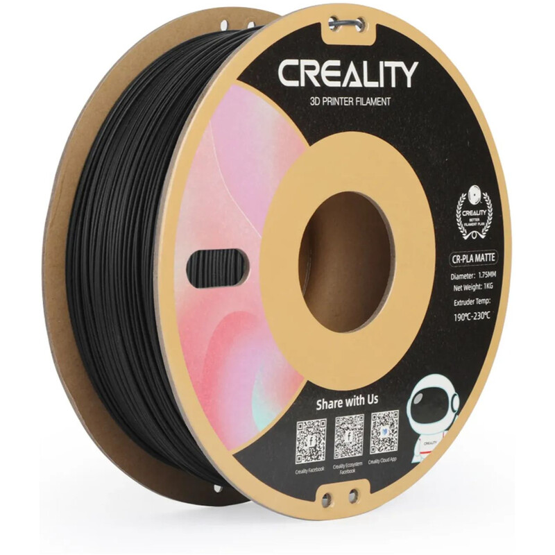 PLA-пластик Creality для 3D-принтера 1.75 мм 1 кг, Black (3301010297)