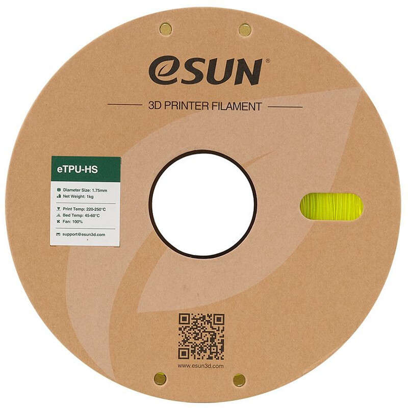 PLA-пластик eSUN High Speed для 3D-принтера 1.75 мм 1 кг, Fluores Yellow (TPU-HS175F-Y1P1)