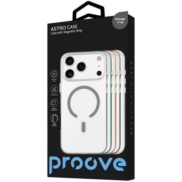 Чохол-накладка Proove Astro Case with Magnetic Ring для Apple iPhone 17 Air Black (PCASIP17AR02)