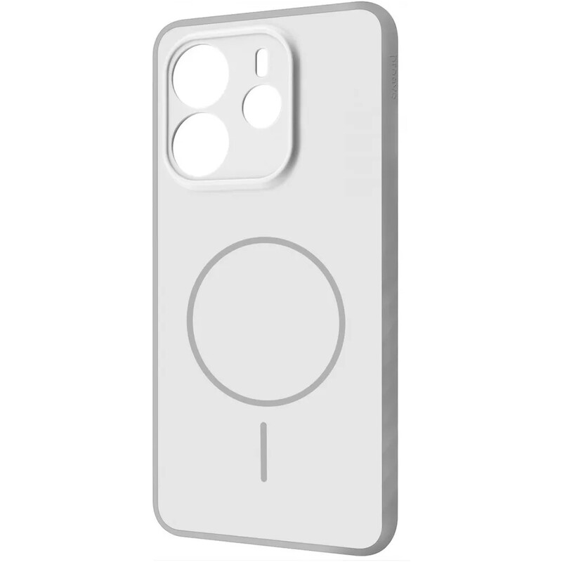 Чехол-накладка Proove Softline Case with Magnetic Ring для Xiaomi Redmi Note 14 4G (Global) 163.3mm Silver