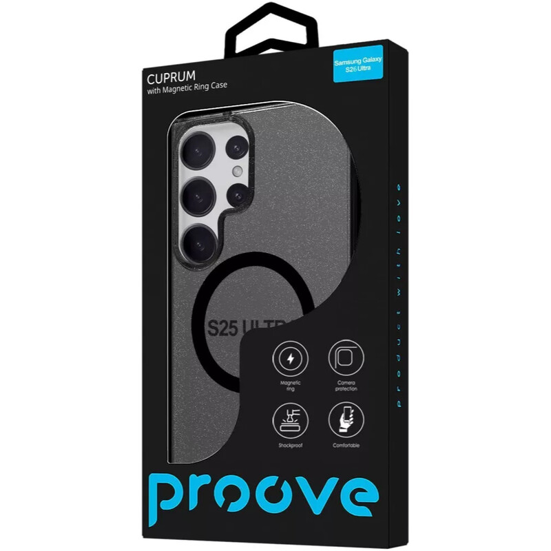 Чохол-накладка Proove Cuprum Case with Magnetic Ring для Samsung Galaxy S26 Ultra SM-S948 Black (PCCCSGSU2614)