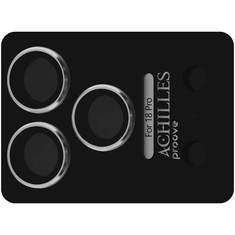 Захисне скло Proove Achilles Full Metal для камеры iPhone 18 Pro Silver (CPPAFM18P002)