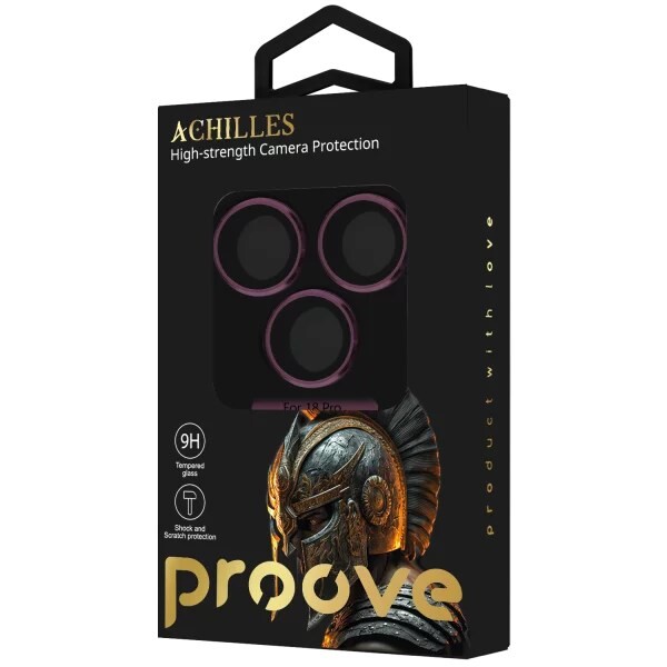 Захисне скло Proove Achilles Full Metal для камеры iPhone 18 Pro Cherry Red (CPPAFM18P017)