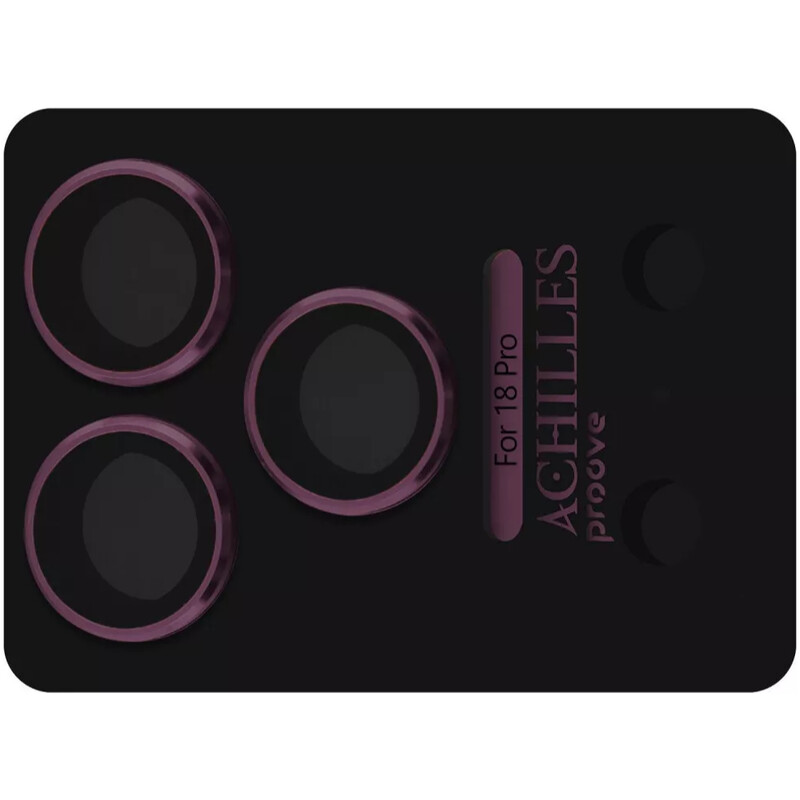 Захисне скло Proove Achilles Full Metal для камеры iPhone 18 Pro Cherry Red (CPPAFM18P017)