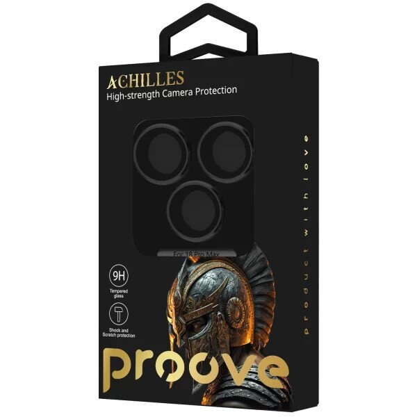 Захисне скло Proove Achilles Full Metal для камеры iPhone 18 Pro Max Black (CPPAFM18PM01)