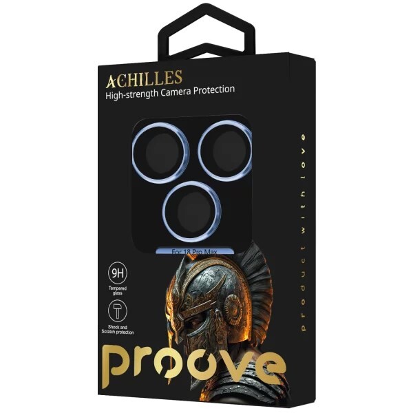 Защитное стекло Proove Achilles Full Metal для камеры iPhone 18 Pro Max Light Blue (CPPAFM18PM08)