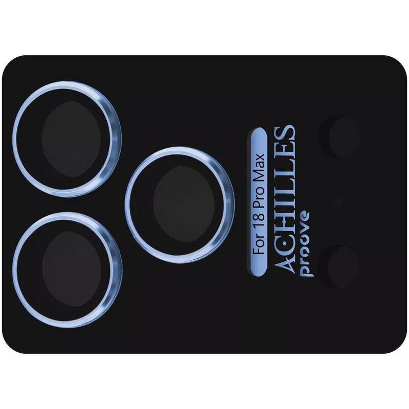 Защитное стекло Proove Achilles Full Metal для камеры iPhone 18 Pro Max Light Blue (CPPAFM18PM08)
