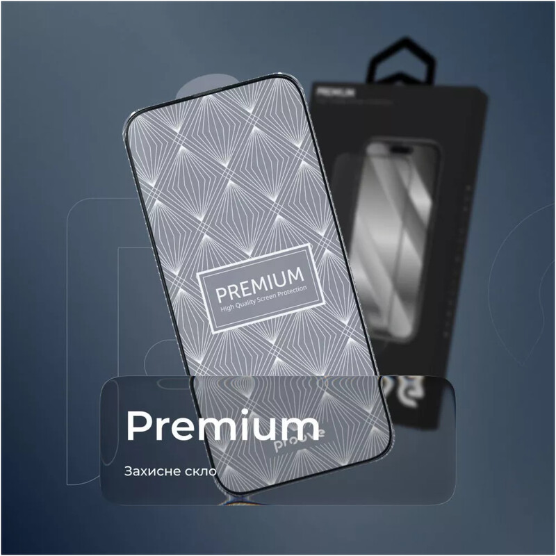 Захисне скло Proove Premium для Apple iPhone 16 Pro/17 Black (PGPPMI16P001)