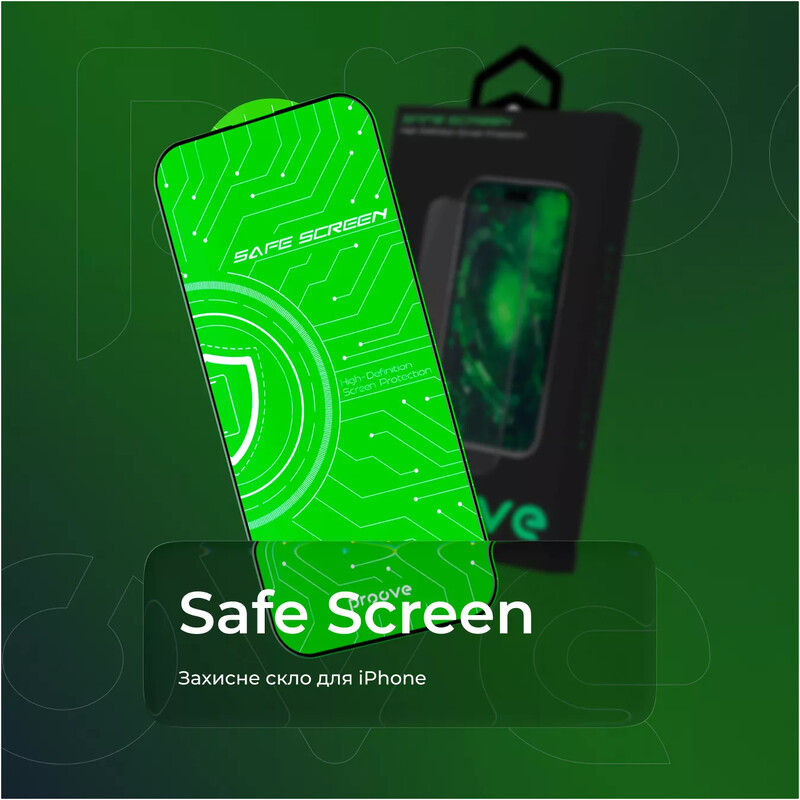 Захисне скло Proove Safe Screen для Apple iPhone 17 Air Black (PGPSS1I17A01)