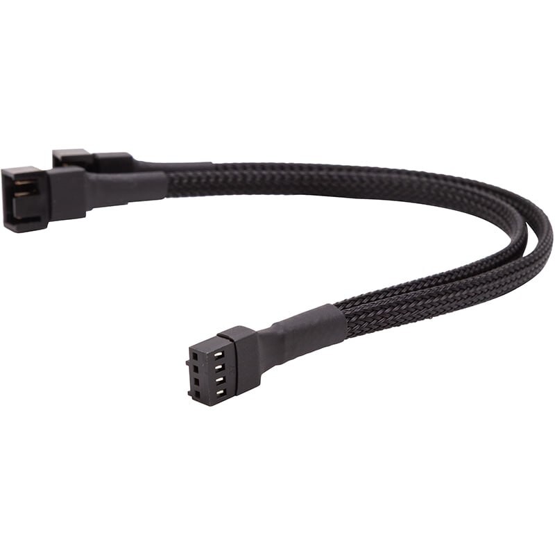 Разветвитель для кулеров PowerPlant 4-pin PWM - 4-pin + 4-pin PWM, 0.23 м (CA916412)