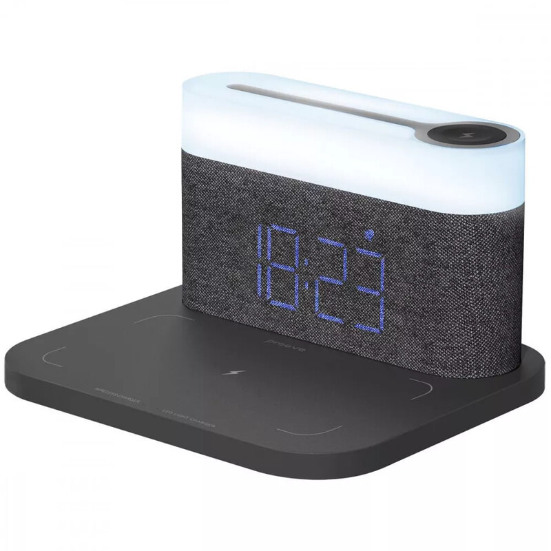 Нічник із бездротовою зарядкою Day and Night Dark Grey (PLDN05002005)