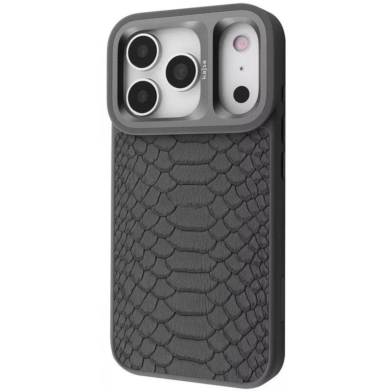 Чохол-накладка Kajsa Snake Pattern with Magnetic Ring для iPhone 17 Pro Grey (2003000276183)